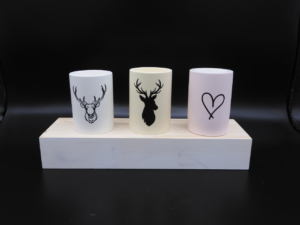 Kerzenhalter für Stabkerzen und Teelicht