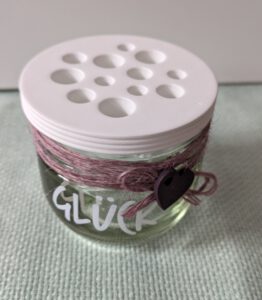 Blumenretter mit Glas * Glück