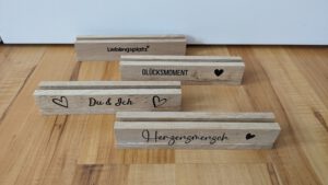 Fotohalter * Kartenhalter * Klötzchenliebe